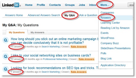linkedin questions and answers